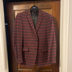 Red and grey blazer